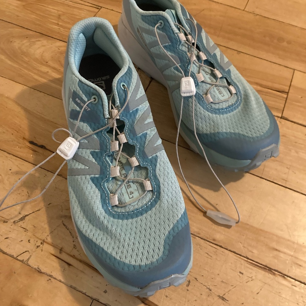 Salomon Sense ride 4 trail running shoes.